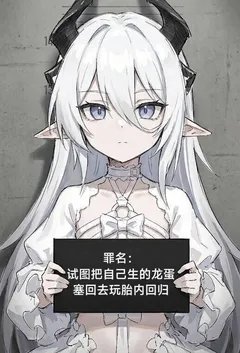 阴暗巨乳母猪美少女作家的阴暗妄想：《白毛萝莉龙娘芙雪的淫堕家族史》